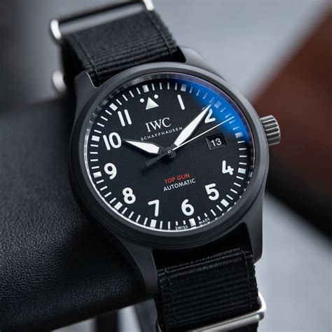 iwc top gun nato strap|genuine iwc strap.